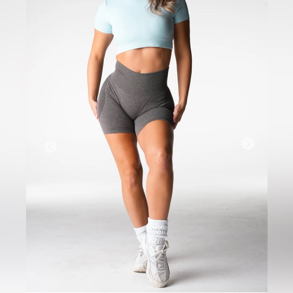 NVGTN Light Green Seamless Contour Shorts